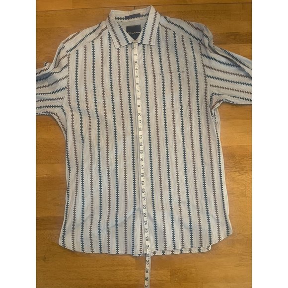 Tommy Bahama Men's‎ Western Long Sleeve Stripe Button-Down Shirt Size L - Picture 3 of 6